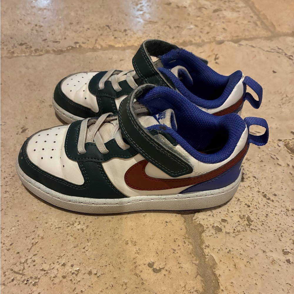Little Kids' Green and Blue Sneakers sz 10